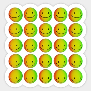 Acid House Smiley face Sticker